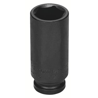 Imagem de Soquete De Impacto Sextavado Longo Em Aço Cromo Molibdênio 9 Mm - Encaixe 1/2\`\` Tramo...