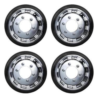 Imagem de JOGO DE CALOTA CENTRO RODA CROMADO VANS ARO 15 SEM MIOLO