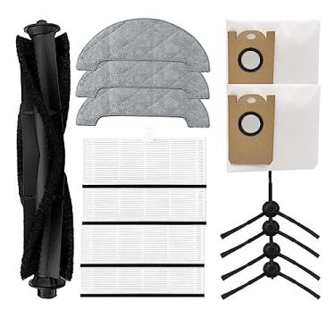 Imagem de Filtro de escova, almofada de esfregão, peças de reposição para aspirador de pó AIRROBO T10+/Ultenic T10/HONITURE Q6 Pro/Laresar L6 Pro/Neabot NOMO N2 Robot Vacuum Accessories