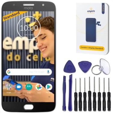 Imagem de Tela Frontal Display Touch Lcd Compatível Moto G5s Empório Standard Preto