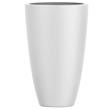 Imagem de Vaso Plantas Decorativo Fibra De Vidro Grande 70cm Roma M (Branco Fosco)