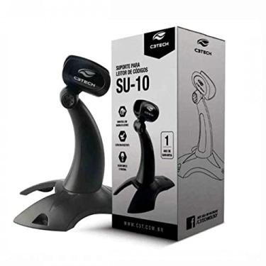 Imagem de C3Tech Suporte Universal Para Leitor de Código de Barras SU-10BK Preto - ABS Leitores até 25mm com movimento TILT