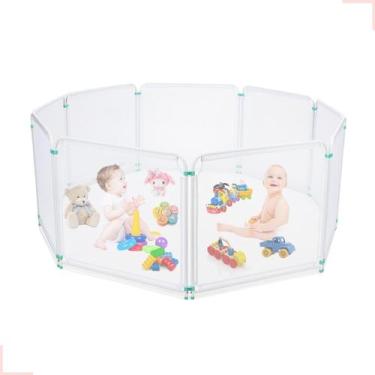 Imagem de Kit Cercado Grade Tela De Bebê/ Cachorro Segurança Infantil Portátil -