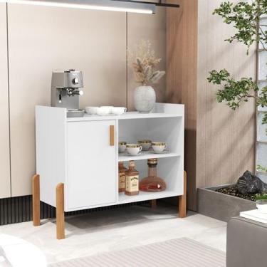 Imagem de Aparador Buffet Pés em Madeira Gael cantinho do café Cores - Comprar M