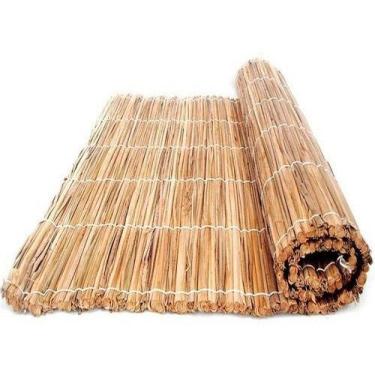 Imagem de Esteira De Palha Taboa 1,7x1,0m Pergolado Forro Tapete Palha - Esteira