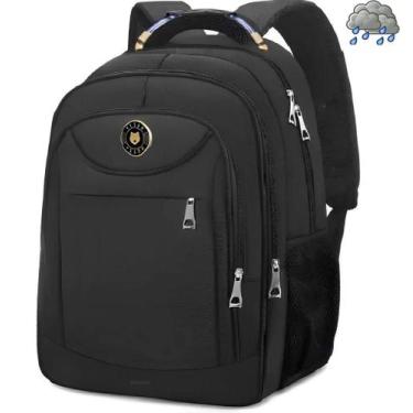 Imagem de Mochila Reforçada Executiva Escolar Preta Masculino/Feminino Impermeáv
