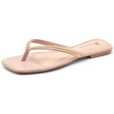 Imagem de Rasterinha Feminina Confort Strass Brilho Sandalia Leve - Polo Blu, 35