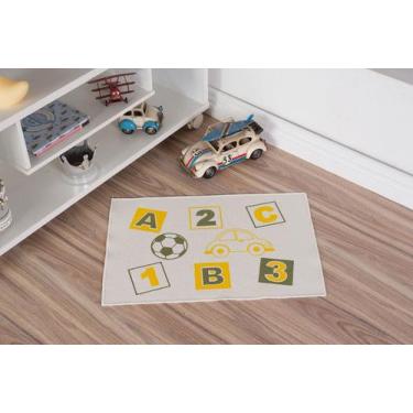 Imagem de Tapete Infantil Natural ABC Amarelo 45X70CM - FASTLAR