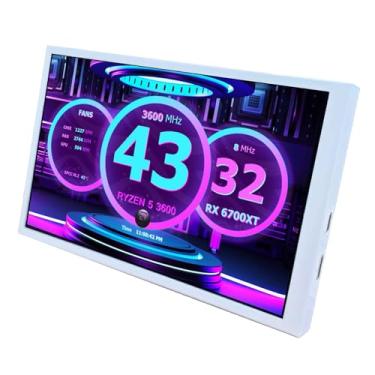 Imagem de VSDISPLAY Mini monitor LCD de 8 polegadas IPS 1280 x 800 pequeno monitor portátil com interface, para exibição secundária faça você mesmo/tela interna de capa de PC