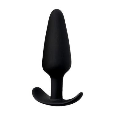 Imagem de Plug Anal Cônico em Silicone 12,5 x 3,2cm - Preto