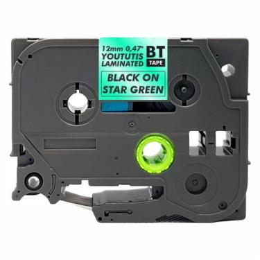 Imagem de Fita Brilhante TZ 731L1 Compatível de 12mm Verde Estelar - BYT