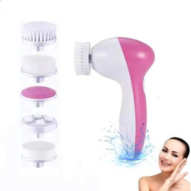 Imagem de Escova Elétrica de Limpeza Facial 5 em 1 para Tratamento Completo - Ph