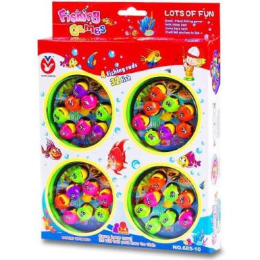 Imagem de Jogo De Pescaria Legal Com 32 Peixinhos 9024 Polibrinq - Mega