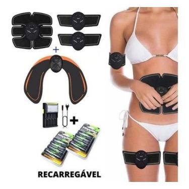 Imagem de Kit Tonificador Muscular Elétrico Recarregável Empina Bumbum - SLU Med
