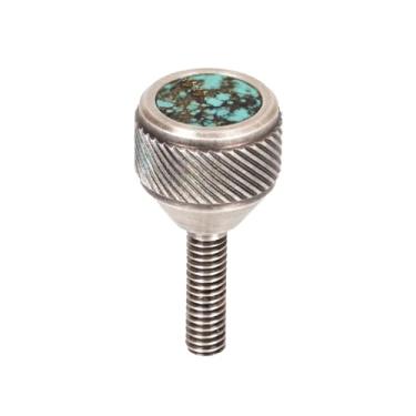 Imagem de Parafusos de pescoço de saxofone 135 Pesados da KGUMusic para saxofone alto, tenor, soprano, sax barítono para YMH, Keilwerth, Antigua, Buffet, Selmer TS44 (998 prata escovada, turquesa)