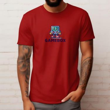 Imagem de Camiseta Masculina Casual Gamebox Polo Blu em Algodão Leve do P ao G1,