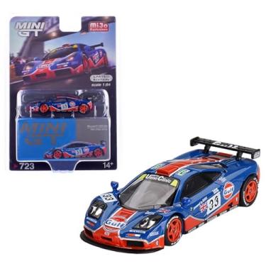 Imagem de Diecast Collectibles Model Car Compatible with Mini GT 1:64 McLaren F1 GTR #33 1996 Le Mans 24Hr Gulf Blue Limited Edition MGT00723