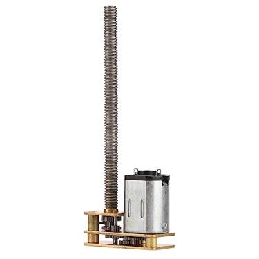 Imagem de Motor de Engrenagem N20 Com Rosca Dc 6v/12v, Eixo M4 X 55mm, Alto, Operação Silenciosa para Elevadores, Braços Mecânicos, Engrenagem de Metal (6V 200RPM)