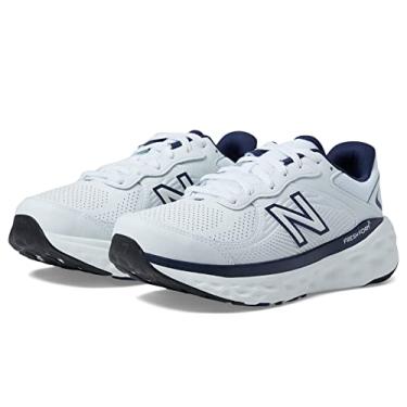 Imagem de New Balance Fresh Foam X 840F V1 Tênis de caminhada masculino, Branco/Team Navy/Branco, 38
