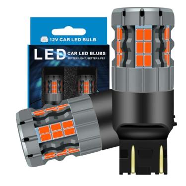 Imagem de Zyvirexa Lâmpadas de freio LED 7443 compatíveis com Honda Civic 1996-2001 e 2006-2015, luz vermelha, Plug and Play, pacote com 2