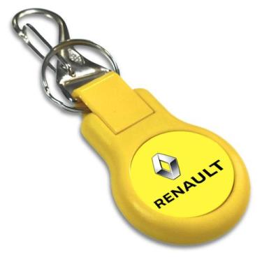 Imagem de Chaveiro Renault Amarelo Automotivo Carro Resina Ruby Pingo - PMK Gift