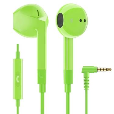 Imagem de LUDOS FEROX Fones de ouvido intra-auriculares com fio, garantia de 5 anos, fones de ouvido com microfone, isolamento de ruído com fio para fones de ouvido de 3,5 mm para iPhone, Samsung, computador,