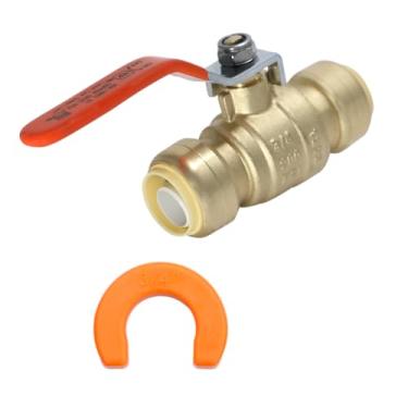 Imagem de 10 peças XFITTING Push Fit 3/4 x 3/4 polegadas válvula de esfera push fit com 1 clipe, 27-2-1 = 10W.1C