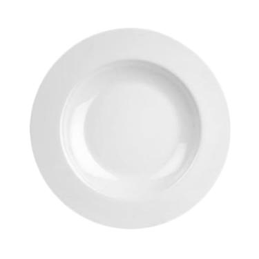 Imagem de FSE CR5811W Tigela de macarrão, 453 g, 29 cm de diâmetro, resistente à quebra, pode ser lavada na lava-louças, melamina, branca, sem BPA, NSF, pacote com 12