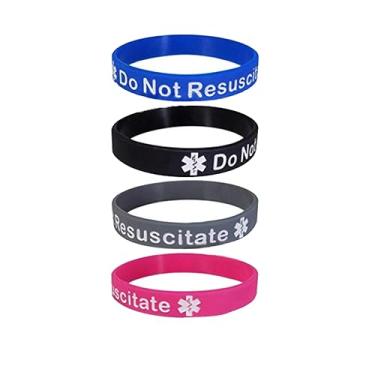 Imagem de DWJSU Pulseira de alerta médico, pulseiras de borracha de silicone, pulseira de identificação médica gravada para mulheres e homens, alerta de saúde de primeiros socorros de emergência, adjustable,