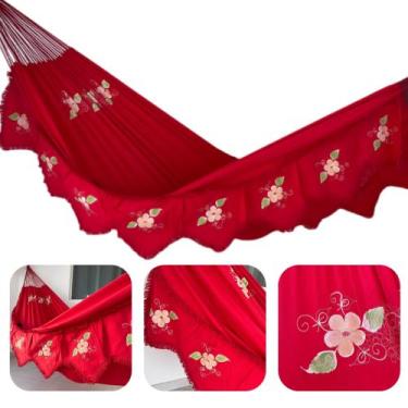 Imagem de Rede De Dormir Descanso Grande Casal Reforçada Sol a Sol Com Varandas 