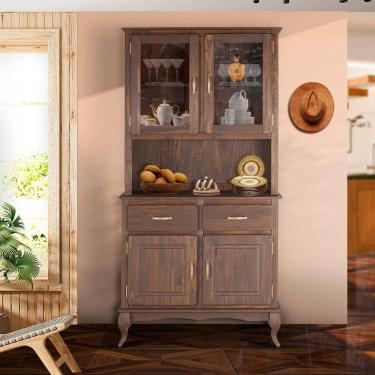 Imagem de Armário Rústico Arca e Oratório Madeira Maciça Imbuia JM Móveis