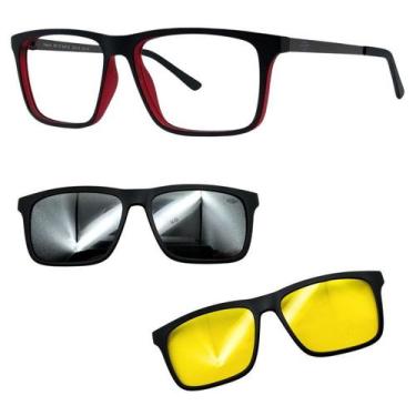 Imagem de Oculos Mormaii 6132 Swap 6 AA9 Com 2 Clipons Prata e Nortuno, Prata, N