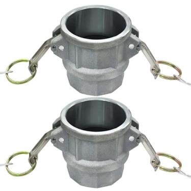 Imagem de Beduan Acessórios de trava de came de alumínio (parte D) Encaixe de mangueira de came e ranhura, acoplador fêmea de 3/10.2 cm x adaptador rosqueado NPT fêmea de 3/10.2 cm