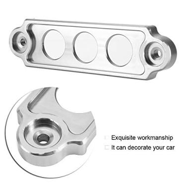 Imagem de Bateria de Liga de Alumínio de 14 Cm Universal, Suporte Seguro para o Suporte para Modificação de Carros Vermelha, Azul, Prata, Uso Preto (Ouro) (Prata)
