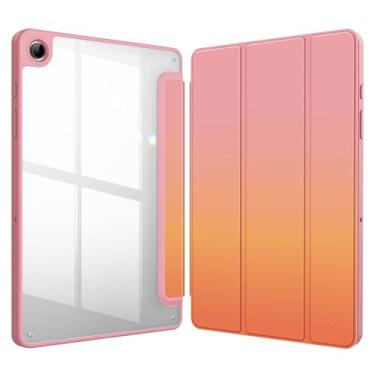 Imagem de Fintie Capa fina híbrida para Samsung Galaxy Tab A9 Plus/A9+ 5G 11 polegadas modelo 2023 (SM-X210/X216/X218), capa à prova de choque com capa traseira transparente transparente, despertar/hibernar