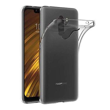 Imagem de Capa para Xiaomi Mi Pocophone F1 (6,18 polegadas) MaiJin Capa Traseira Transparente de Gel de Borracha TPU Macio