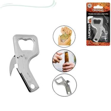 Imagem de Kit 3 abridores de garrafa/lata sardinha 9cm inox original