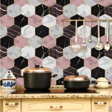 Imagem de Revestimento de Azulejo Mármore Silestone 300 - Inove Papéis de Parede