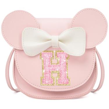 Imagem de OYLOLA Presentes de aniversário para meninas de 3, 4, 5, 6, 7 e 8 anos, bolsa infantil para meninas pequenas, presente para meninas, Rosa-rosa brilhante