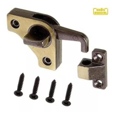 Imagem de Trinco Inteligente Tranca Fecho Porta Abrir Correr Oxidado - União Mun