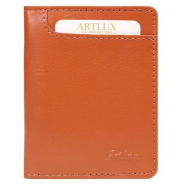 Imagem de Carteira Couro RG CNH com Visor Artlux 921, Caramelo