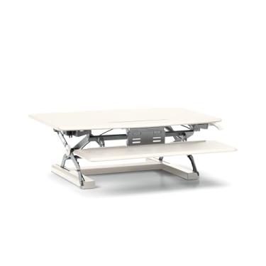 Imagem de HON Coordene o elevador de mesa com bandeja de teclado, branco