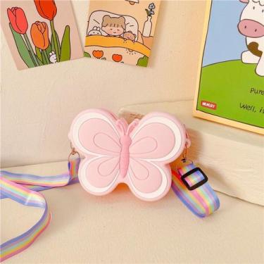 Imagem de Bolsa De Silicone Infantil Criança Borboleta - oem, Rosa
