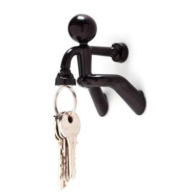 Imagem de Porta chaves boneco Escalador magnético Multiuso - Yaay, Preto