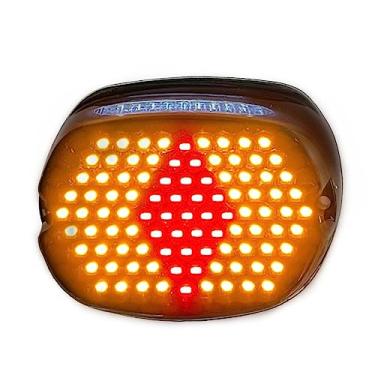 Imagem de BOSYCY Lanterna Traseira Para Motocicleta Com Piscas, Luz De Led Placa Carro, Fumê Integrada, Piscas Freio Traseiro Harley Sportster Dyna Road King Street Glide, Acessórios Motos Low Rider