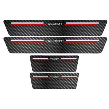 Imagem de Kit Soleira Protetora Porta Premium Red - Freemont - Jhow Adesivos