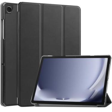 Imagem de Compatível com Samsung Galaxy Tab A9 Plus SM-X210/SM-216/SM-X218 Capa de 11 polegadas Capa inteligente para tablet tripla, capa protetora leve, capa traseira rígida para PC, capa fina, Auto Wake Sleep