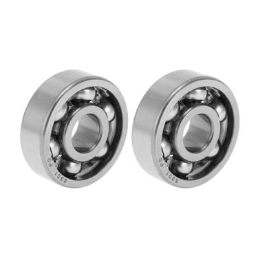 Imagem de ACROPIX 6301 Rolamentos rígidos de esferas P0 12 x 37 x 12 mm rolamentos lubrificados tipo aberto tom prata scooter skate roda 2 peças