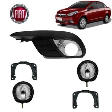 Imagem de Moldura+Farol Milha Grand Siena 2016 Sem Lâmpada LE - BWR