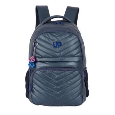 Imagem de Mochila Juvenil Up4you Azul Metalizada Notebook Laptop